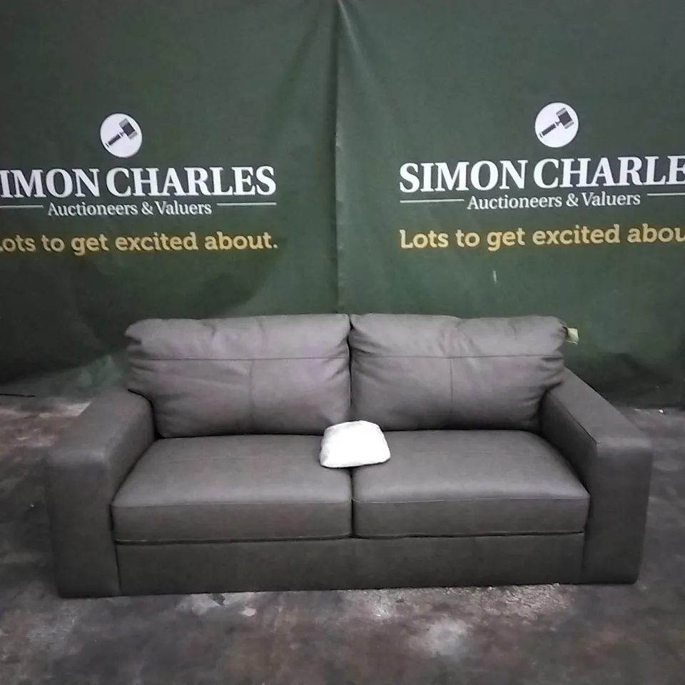 QUALITY DESIGNER FAUX LEATHER 2 SEATER SOFA