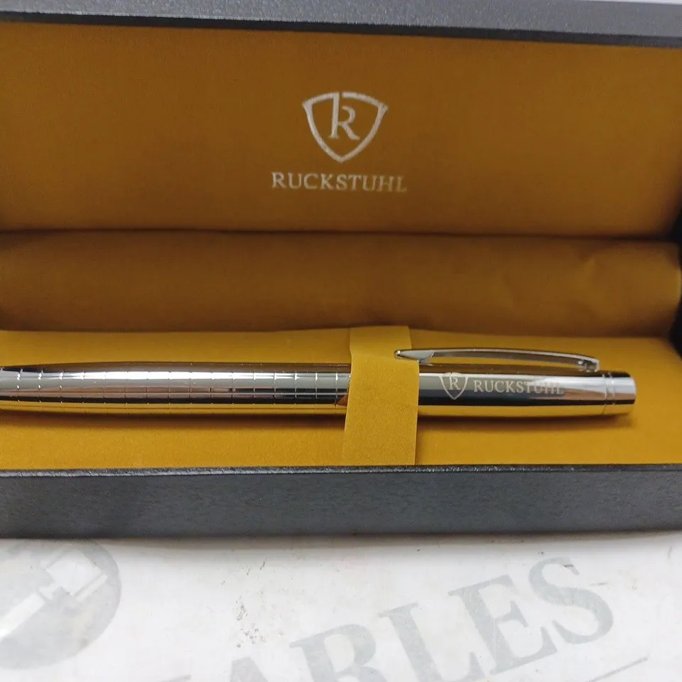 RUCKSTUHL STAINLESS STEEL LUXURY PEN IN GIFT BOX 