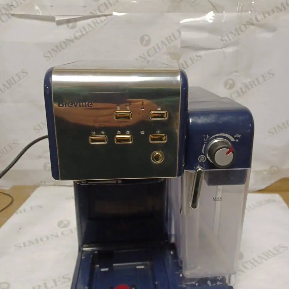BREVILLE ONE-TOUCH COFFEEHOUSE COFFEE MACHINE - NAVY BLUE
