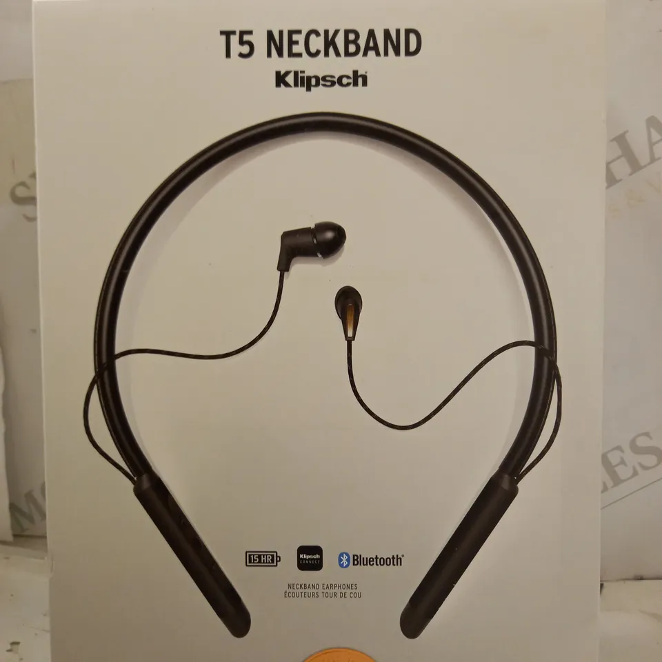 KLIPSCH T5 NECKBAND BLUETOOTH WIRELESS EARPHONES