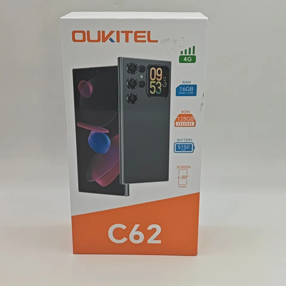 BOXED OUKITEL C62 128GB DIGITAL MOBILE PHONE IN BLUE