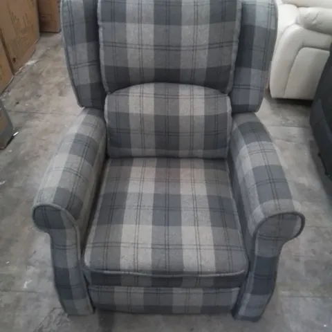 DESIGNER PATTERNED FABRIC EASY CHAIR