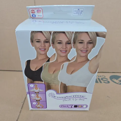 COMFORTISSE PUSH-UP BRA PACK OF 3 - UK 38