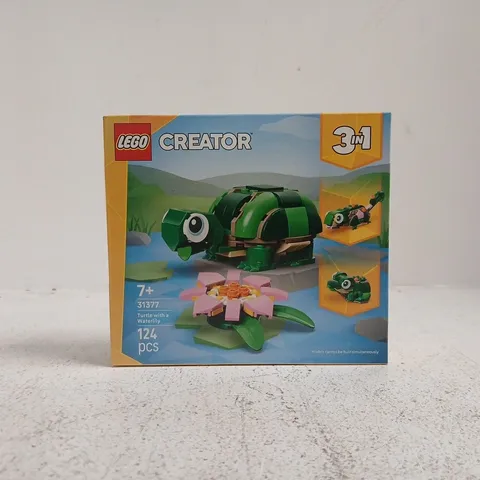 LEGO CREATOR 3-IN-1 TURTLE WITH A WATERLILY (SET 31377)