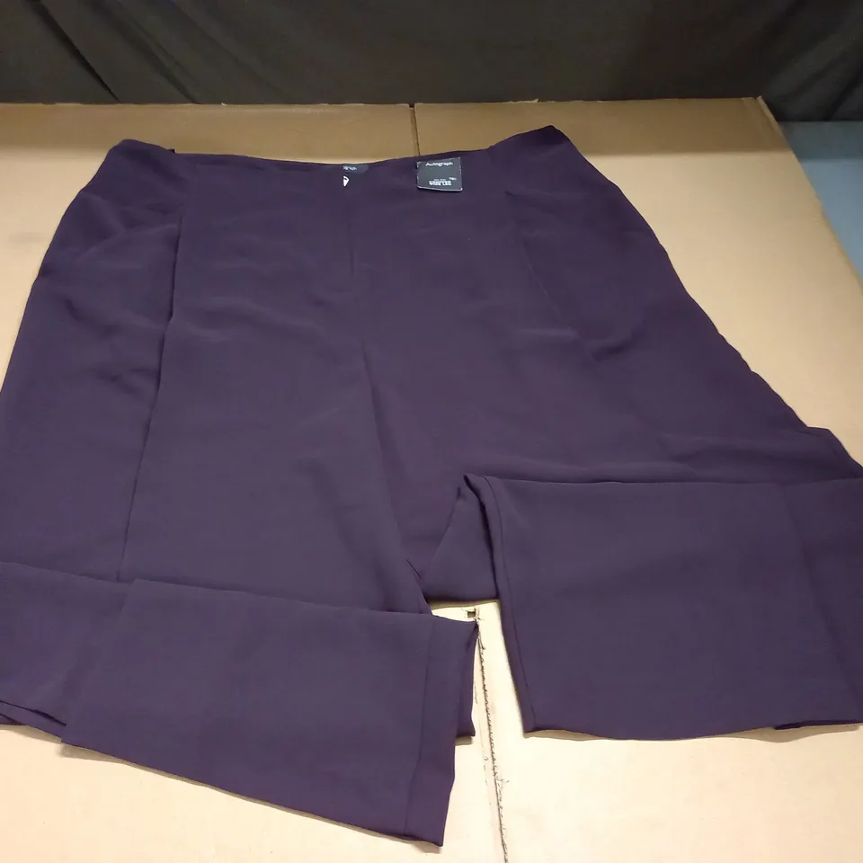 AUTOGRAPH MID RISE CROPPED WIDE LG TROUSERS - UK 22