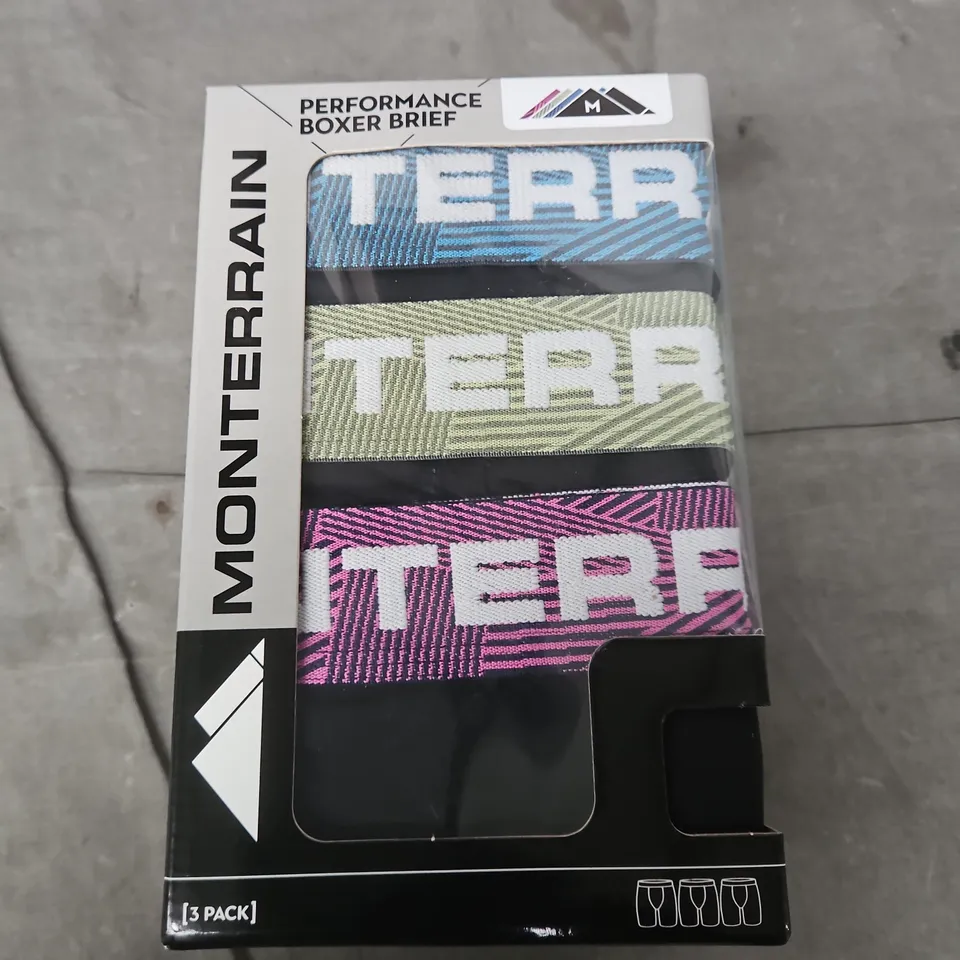MONTERRAIN MEN'S BOXER BRIEFS – 3 PACK