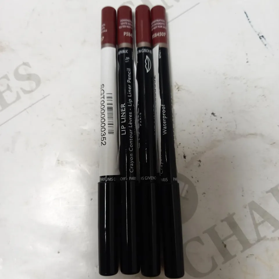 LOT OF 4 GIVENCHY LIPLNERS - #7
