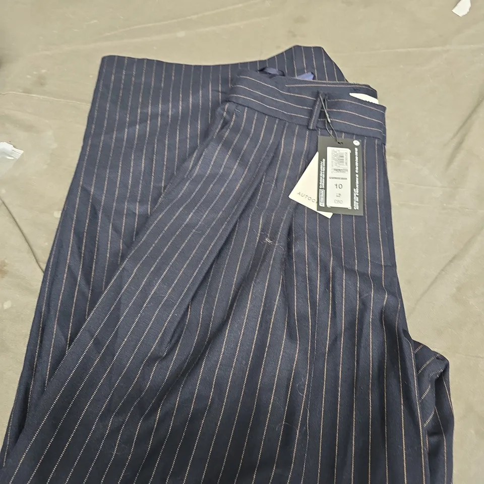 AUTOGRAPH NAVY PINSTRIPE TROUSERS – UK SIZE 10