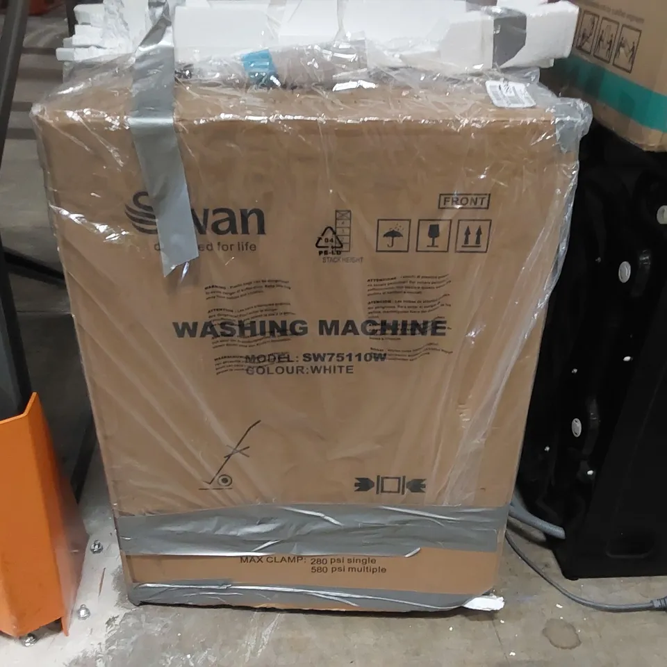 BOXED SWAN 7KG 1200 SPIN FREESTANDING WASHING MACHINE