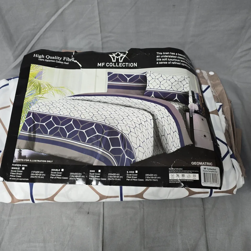 GEOMETRIC DUVET COVER SET - MF COLLECTION - DOUBLE