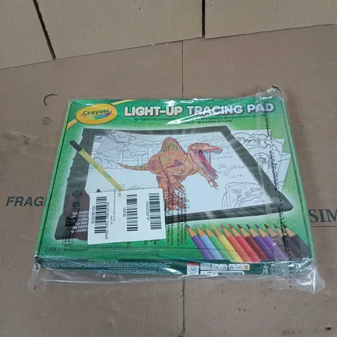 BOXED CRAYOLA DINOSAUR LIGHT-UP TRACING PAD