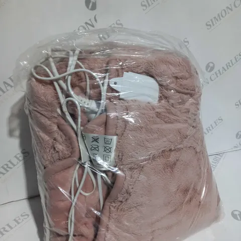 BOXED COZEE HOME HEATED BLANKET IN PINK