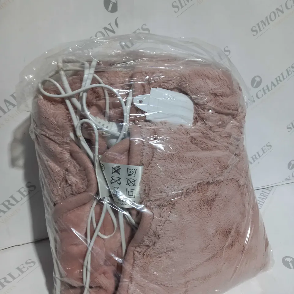 BOXED COZEE HOME HEATED BLANKET IN PINK