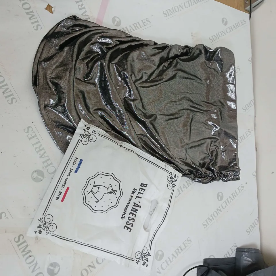 PRIMARK RITA ORA SILVER SHIMMERMETALLIC SKIRT