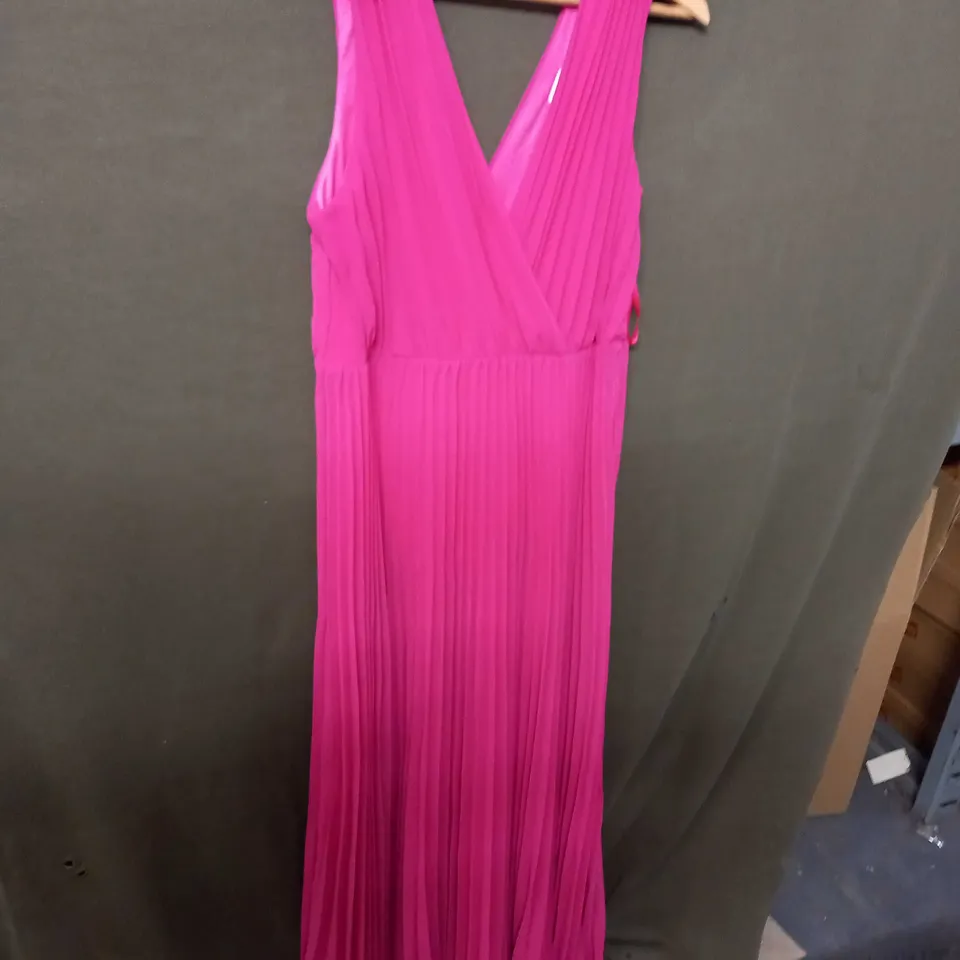 FOREVER UNIQUE TWIN STRAP DRESS IN PINK - UK 12