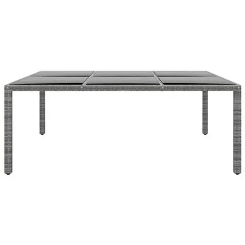 BOXED GARDEN TABLE POLY RATTAN 