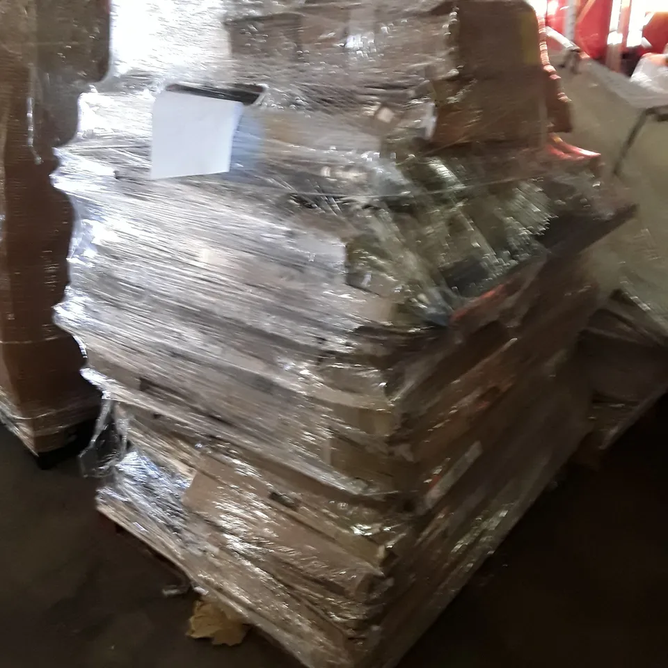 PALLET OF ASSORTED PRODUCTS INCLUDING BASINS, CISTERN, CORNER WALL CABINET, ADJUSTABLE FILLER PANEL 