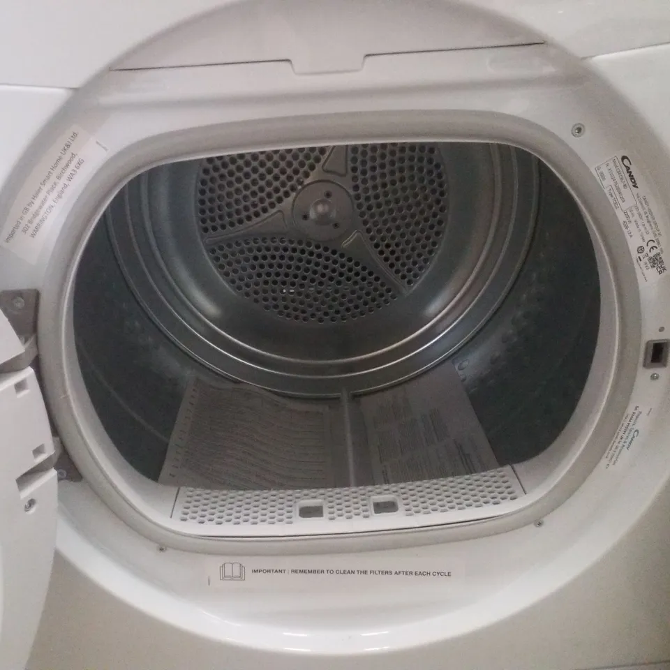 CANDY SMART CSEC9LF-80 9KG CONDENSER TUMBLE DRYER, WITH SMART CONNECTIVITY - WHITE