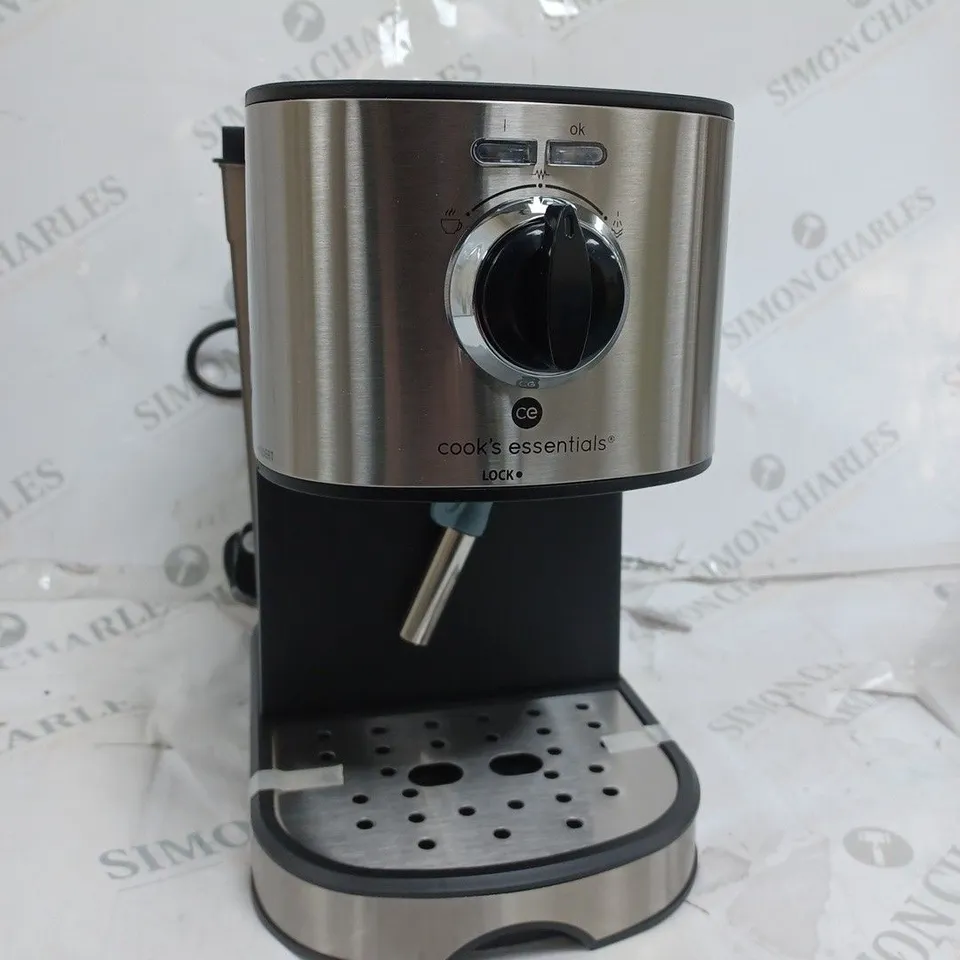 BOXED COOK'S ESSENTIALS PUMP ESPRESSO COFFEE MACHINE
