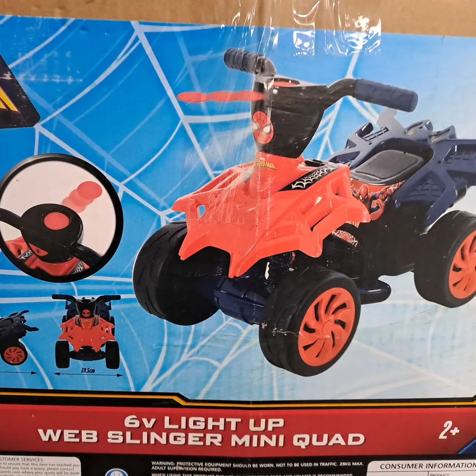 BOXED SPIDERMAN WEB SLINGER MINI QUAD 