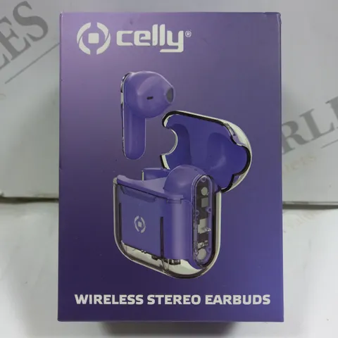 CELLY WIRELESS STEREO EARBUDS - PURPLE