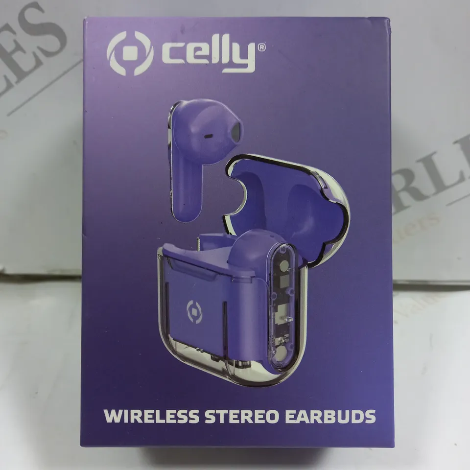 CELLY WIRELESS STEREO EARBUDS - PURPLE 