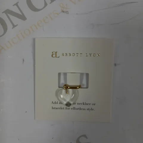 ABBOTT LYON HEART BIRTHSTONE PENDANT - APRIL