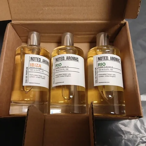 BOXED NOTED AROMAS THREE PIECE GIFT SET