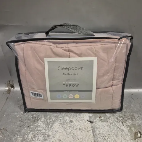 SLEEPDOWN COLLECTION SOFT TOUCH MICROFIBRE GRAVITY THROW - 120X150CM 