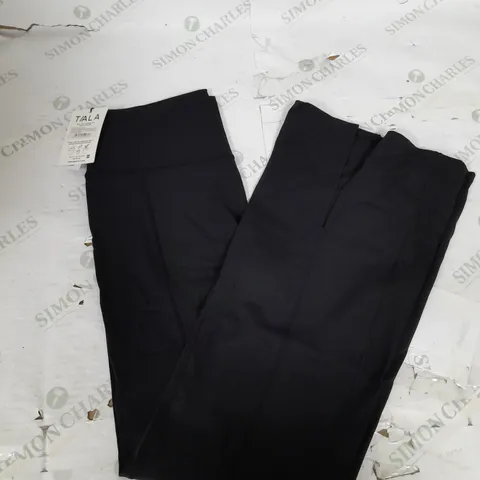 TALA HIGH WAISTED SPLIT LEG FLARED YOGA PANT IN BLACK SIZE XL
