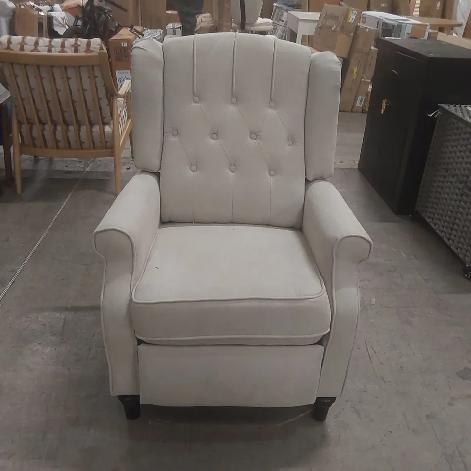 76CM WIDE CLASSIC PUSH BACK RECLINER WITH TUFTED BACK AND RIVETS