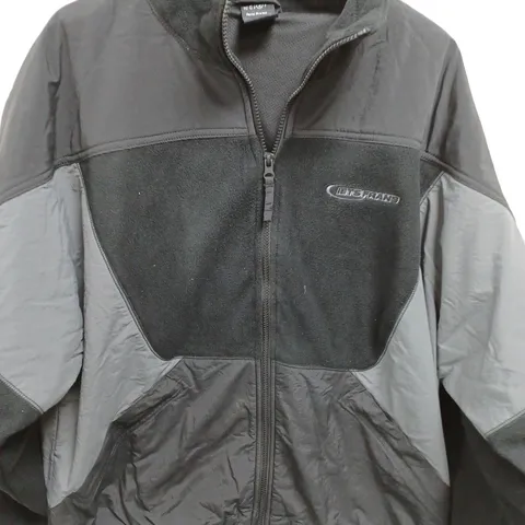 IETS FRANS BLACK ZIP THROUGH COAT - M