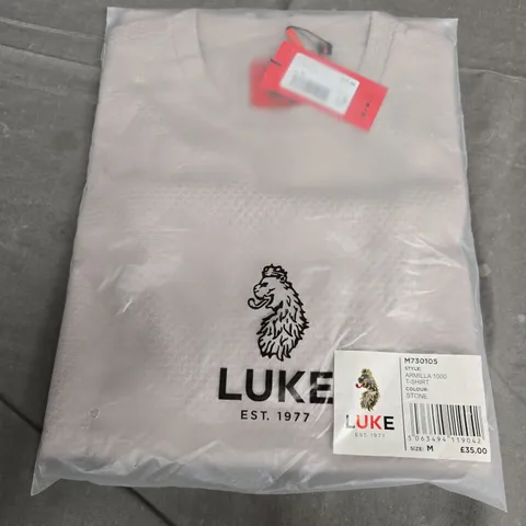 BAGGED LUKE ARMILLA 1000 T-SHIRT β STONE, SIZE M