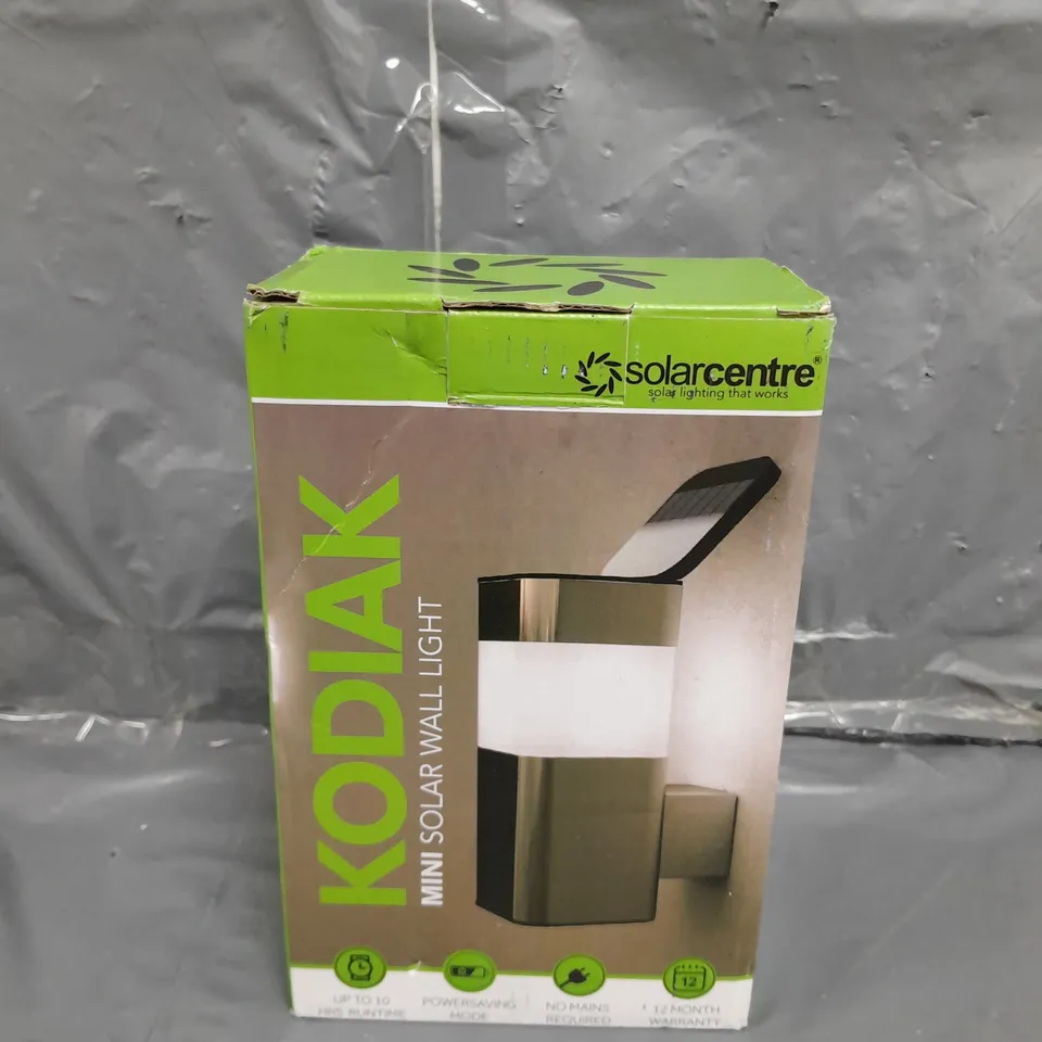BOXED AND SEALED KODIAK MINI SOLAR WALL LIGHT