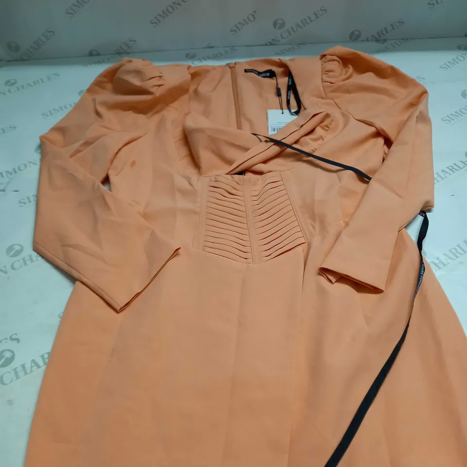 LAVISH ALICE TWIST FRONT PLEATED MINI DRESS SIZE 16