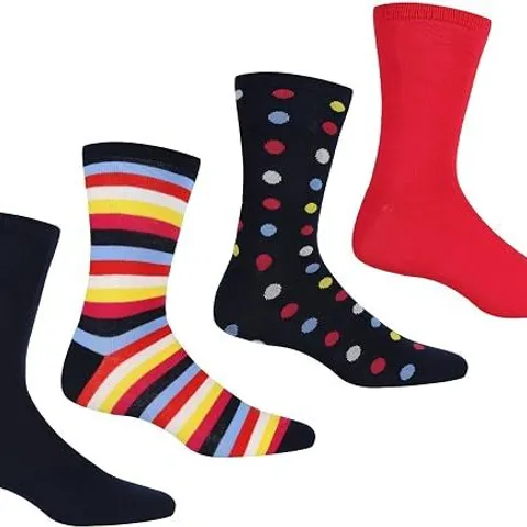 BRAND NEW REGATTA WOMEN'S LADIES 4 PACK LIFESTYLE SOCKS - 6-8