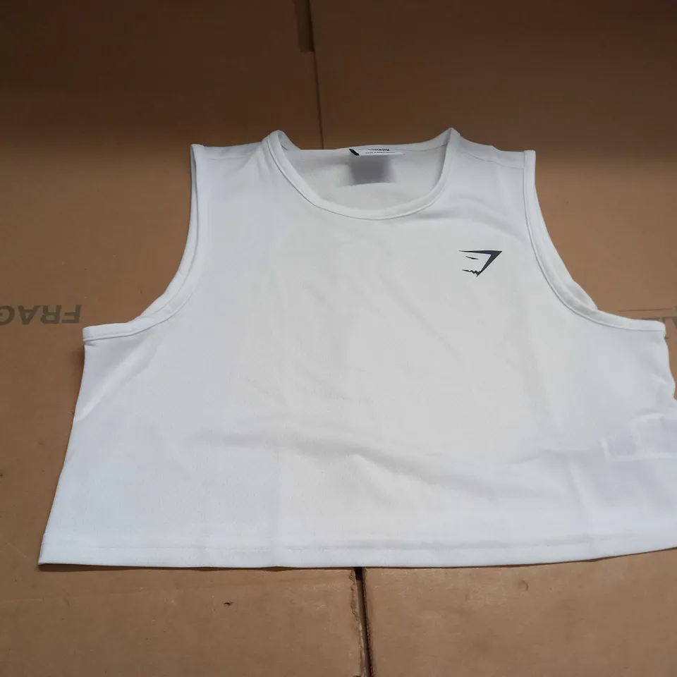 GYMSHARK CROPPED VEST SIZE XS