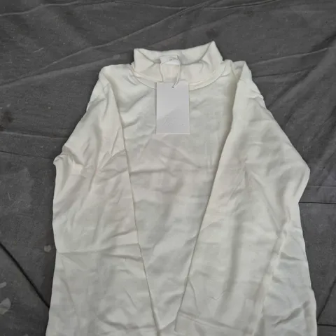 Zara White Knit Top, UK 6 (Age 6, 116 cm)