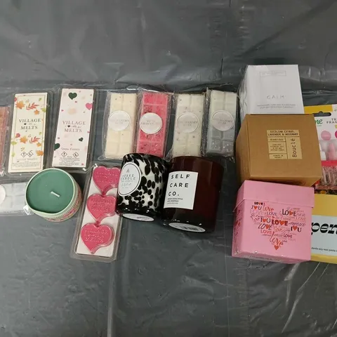 APPROXIMATELY 10 ASSORTED HOUSEHOLD ITEMS TO INCLUDE - WAX MELTS, CANDLES, AND FRAGRANCE REFILLS ETC.
