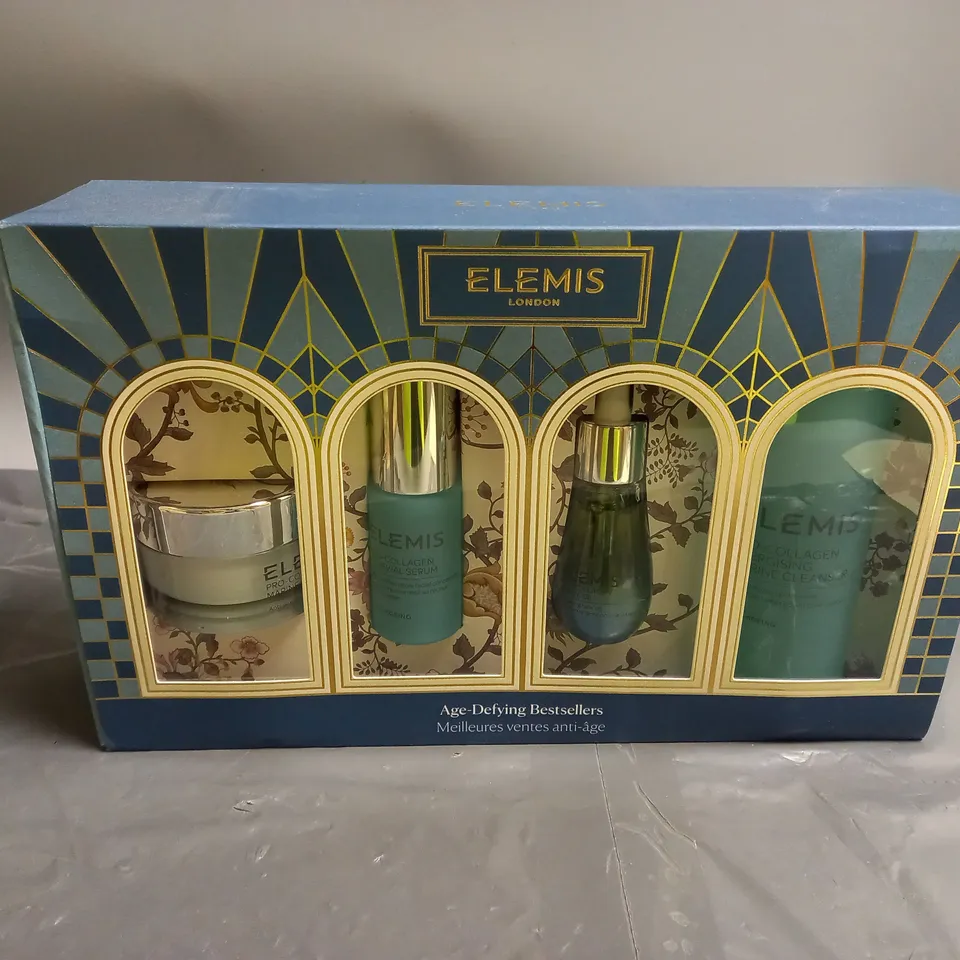 ELEMIS AGE DEFYING BESTSELLERS SET INLCUDING PRO-COLLAGEN MARINE CREAM (30ML), PRO-COLLAGEN MARINE OIL (15ML), PRO-COLLAGEN ENERGISING MARINE CLEANSER (150ML), ETC. 
