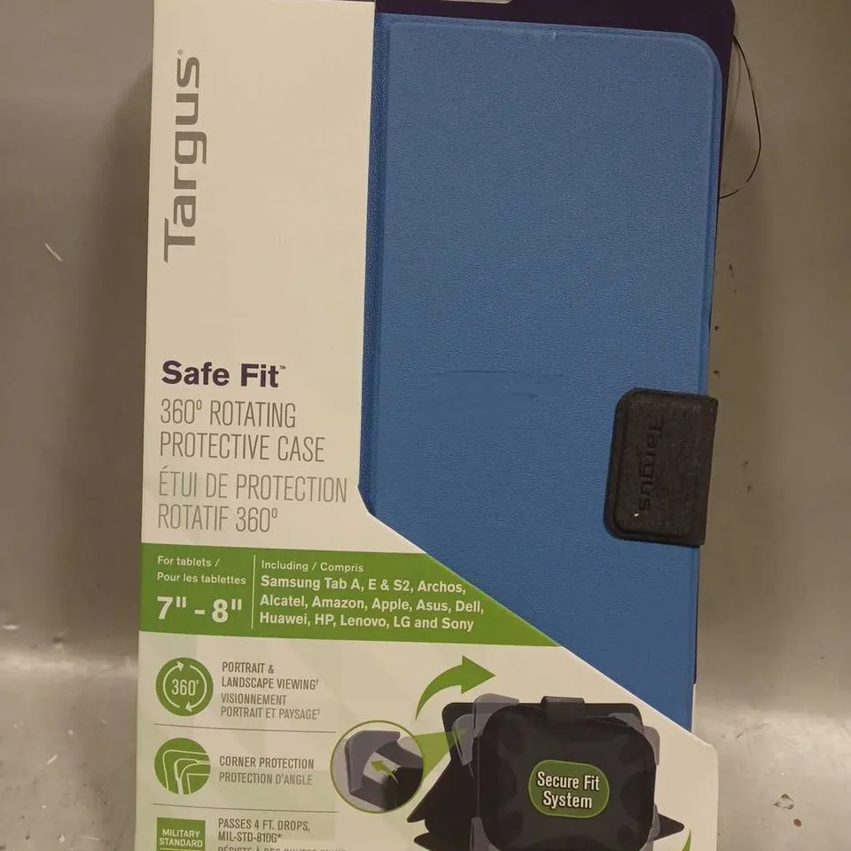 TARGUS SAFEFIT 7-8 INCH ROTATING UNIVERSAL TABLET CASE - BLUE