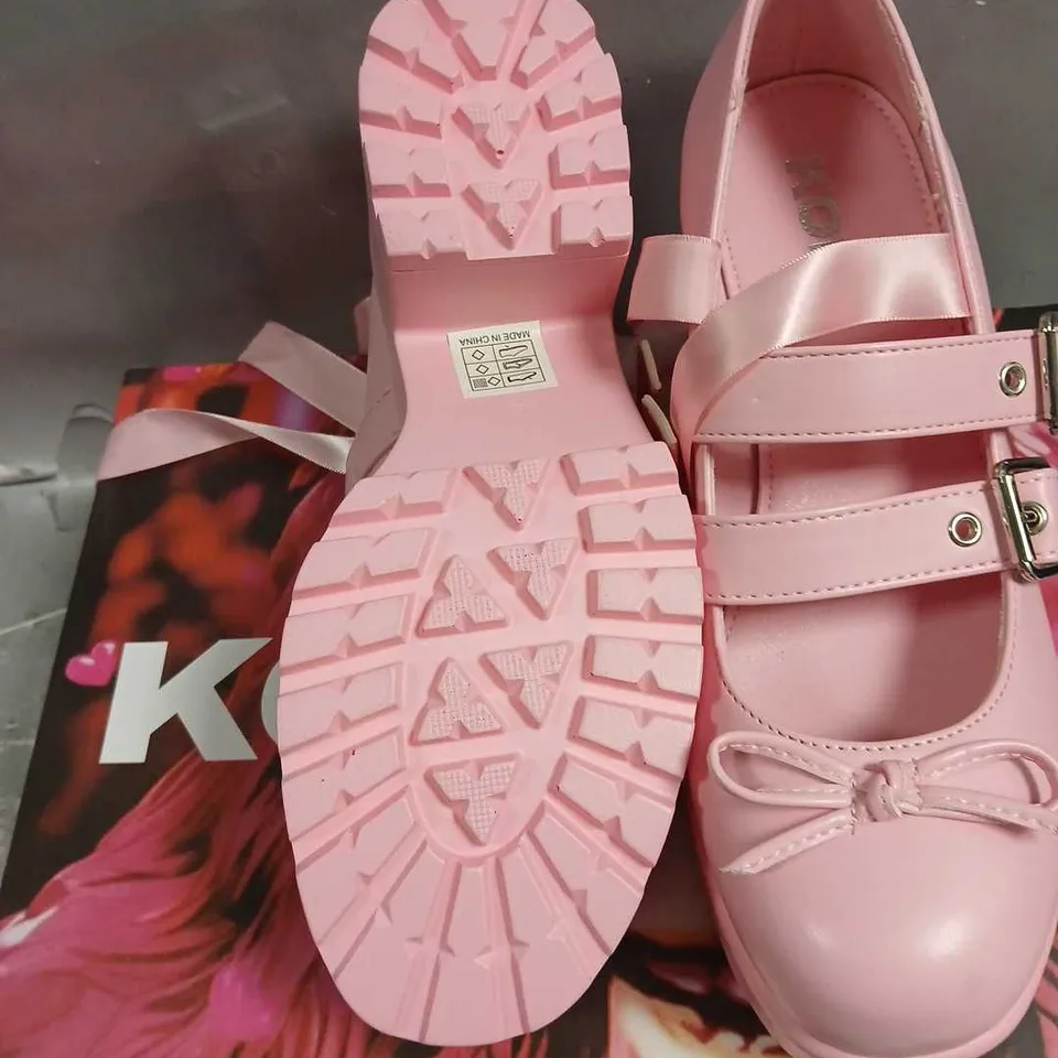 BOXED KOI MIYAKO LACE UP BALLET SHOES- PINK SIZE 5