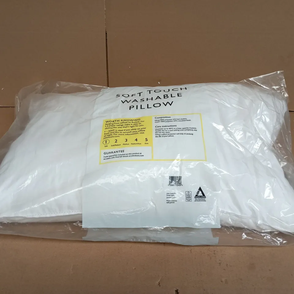JOHN LEWIS SOFT TOUCH WASHABLE PILLOW