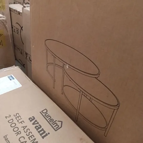 BOXED SOFIA COFFEE NEST TABLE - GOLD