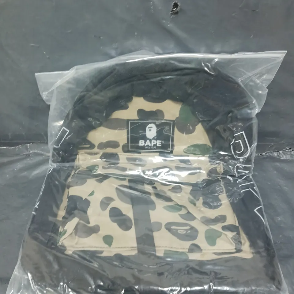 A BATHING APE CAMO DESIGN BACKPACK