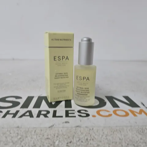 ESPA OPTIMAL SKIN REJUVENATING NIGHT BOOSTER 30ML BOXED 