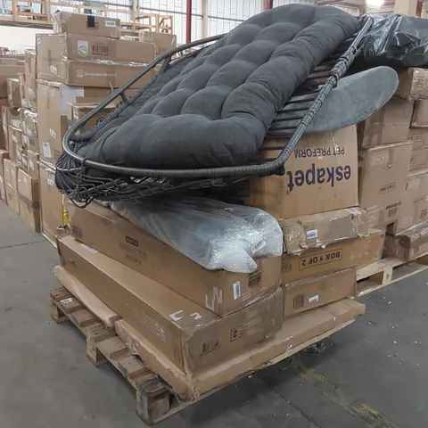 PALLET OF ASSORTED CONSUMER PRODUCTS/FURNITURE PARTS