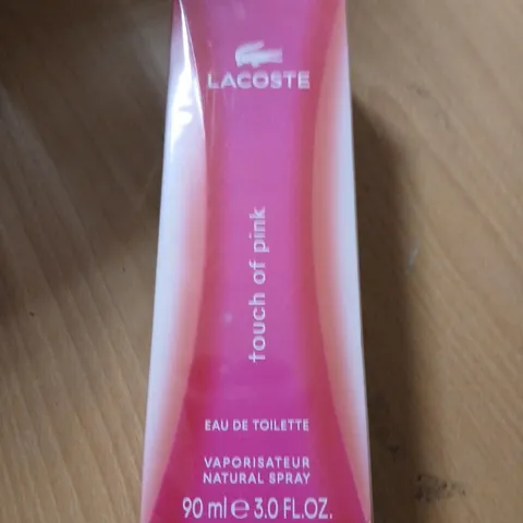 BOXED AND SEALED LA COSTE TOUCH OF PINK EAU DE TOILETTE 90ML