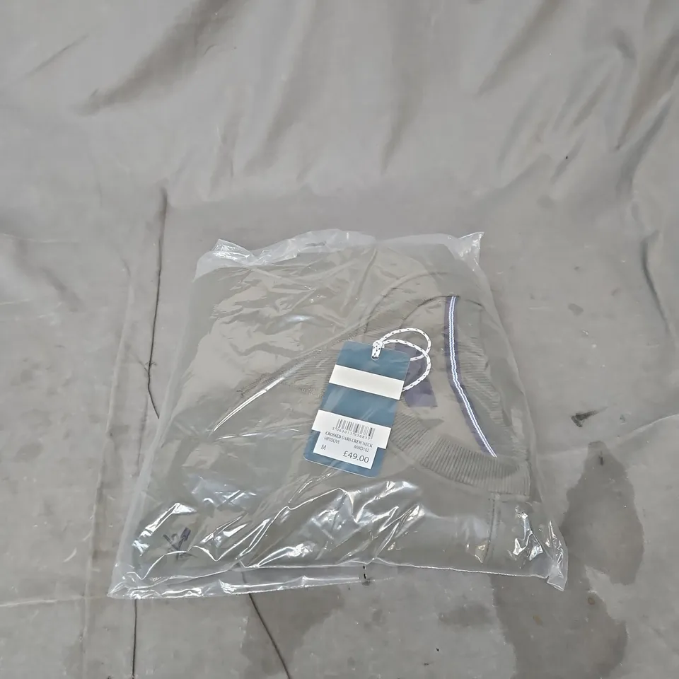 CREW CLOTHING COMPANY CROSSED OARS CREW NECK OLIVE MEDIUM BAGGED