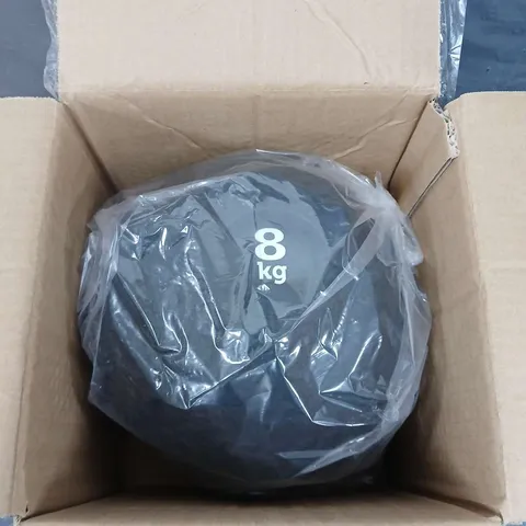 8KG BLACK MEDICINE BALL 